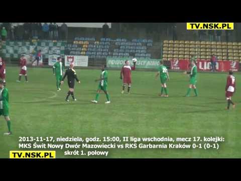 tv.nsk.pl 2013-11-17 MKS Świt Nowy Dwór Mazowiecki - RKS Garbarnia Kraków 0-1 (0-1) skrót 2. połowy