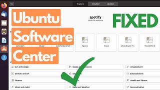 Ubuntu Software Center Is Not Working? - SOLVED