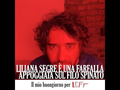 Liliana Segre è una farfalla appoggiata sul filo spinato