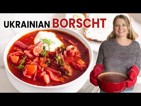 AUTHENTIC UKRAINIAN BORSCHT RECIPE (Борщ) | my grandma's beet soup