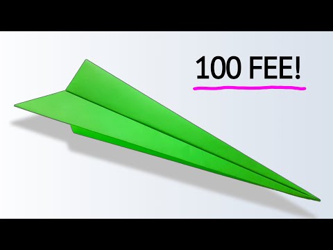 How To Make a COOL PAPER AIRPLANE That Flies Over 100 Feet