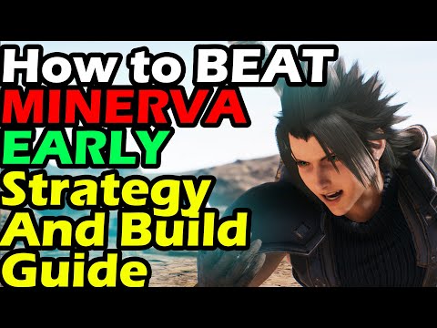 Crisis Core Final Fantasy 7 Reunion How To Beat Minerva Early Build Setup And Strategy Guide