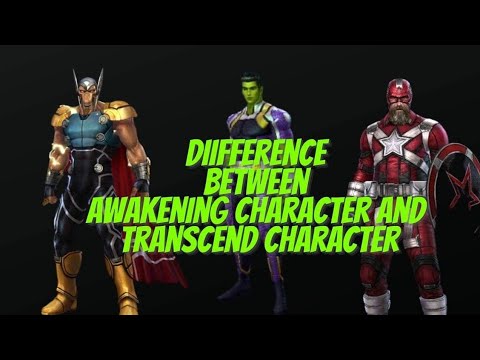 Awakened Characters| Transcend vs without Transcend - marvel future fight