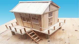 How to Make Houses with Bamboo Toothpicks