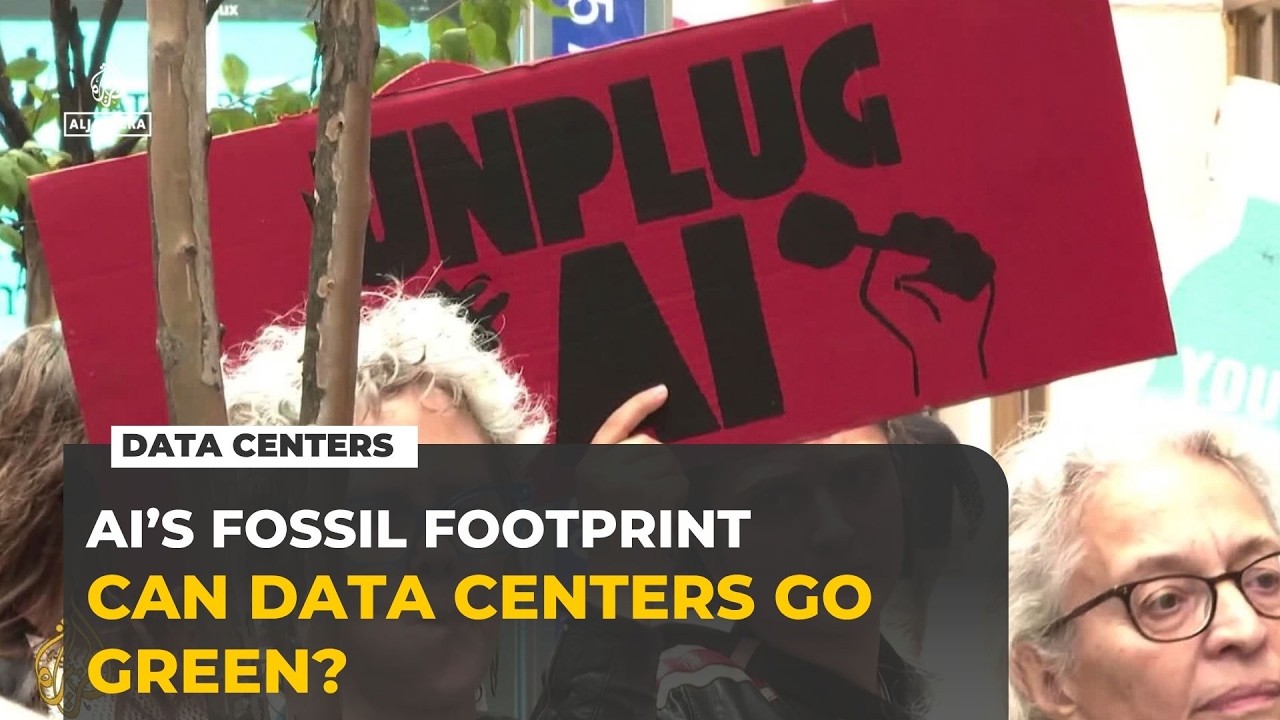 Climate activists demand “unplug AI” as data centers drive fossil fuel use