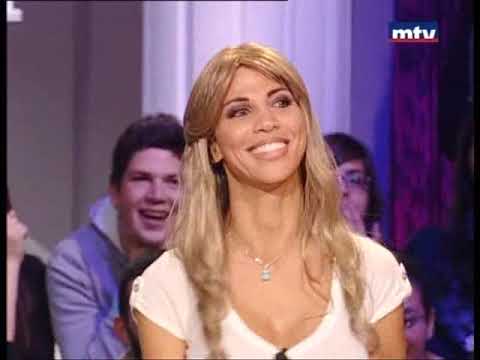 Bonita Saade imitating Myriam Klink at mtv -hadis el balad تقليد ميريام كلينك