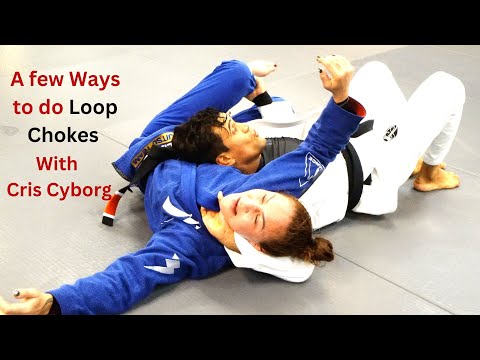 3 Loop Chokes From Turtle Position With Cris Cyborg | Cobrinha BJJ