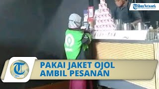 Viral Foto Anak Perempuan Berjaket Ojol Ambil Orderan di Kedai Minum, Begini Kisah Pilu di Baliknya