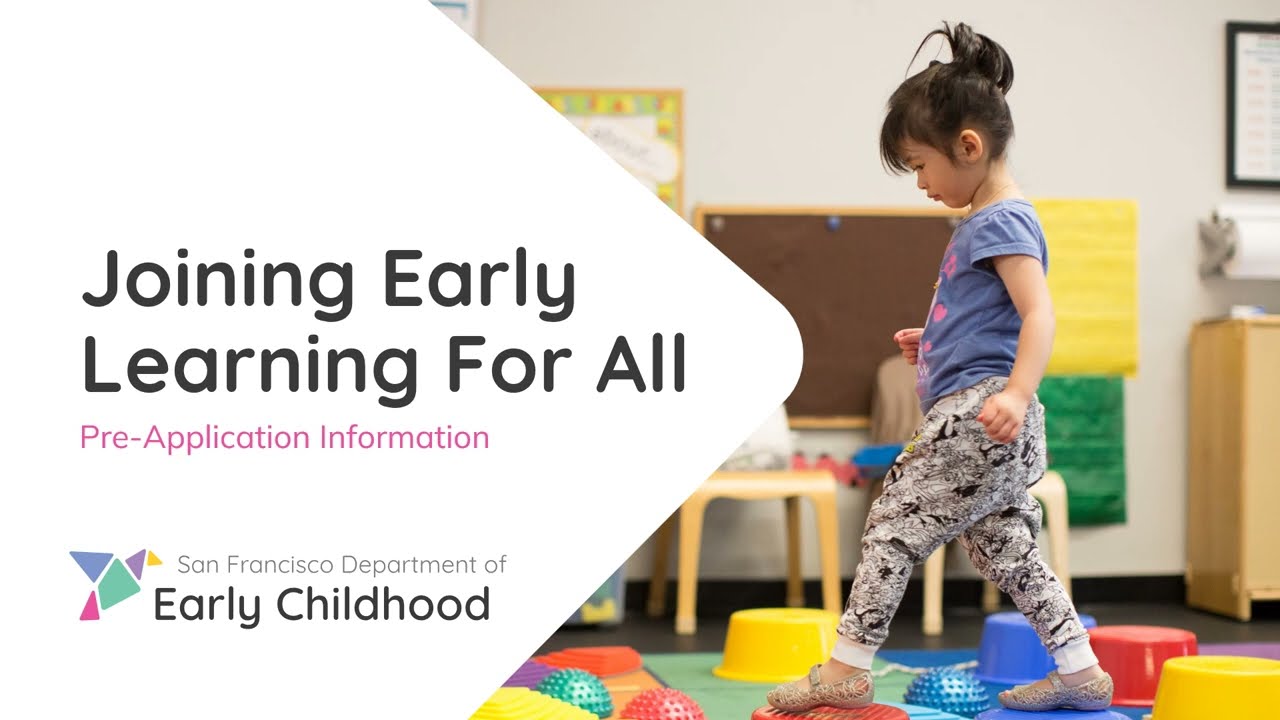 Joining Early Learning For All:  Pre-Application Information  (English)