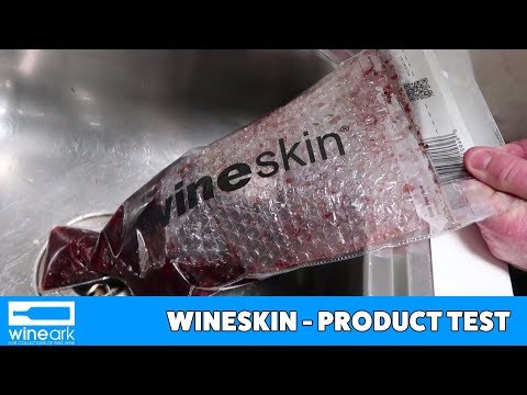 Wineskin Wine Bottle protection product test and bottle breaking !!