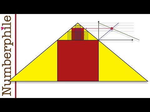 3種在三角形內畫正方形的方法 - Numberphile(數字愛好者) (3 Ways to Draw Squares Inside Triangles - Numberphile)
