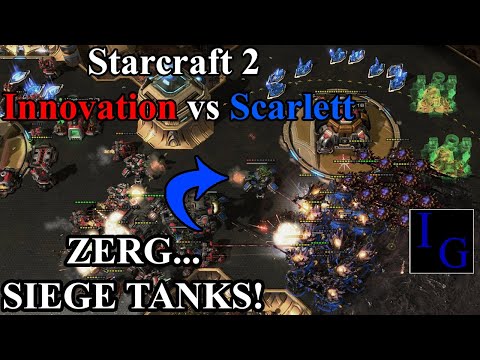 Starcraft 2 - INnoVation vs Scarlett | ZERG... SIEGE TANKS!