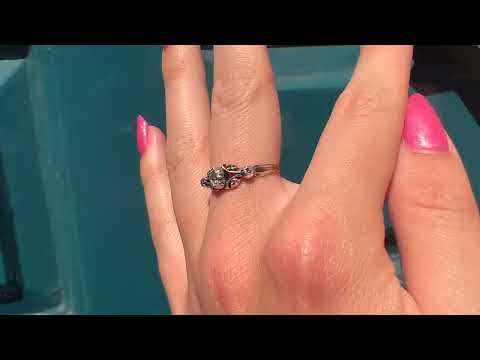 Georgian 9ct Gold Rose-Cut Diamond Ring, 0.23ct