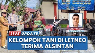 Kelompok Tani di Desa Letneo Terima Alsintan, Kepala Desa Apresiasi Polres TTU dan Dinas Pertanian