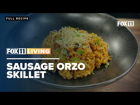 Recipe for Sausage Orzo Skillet