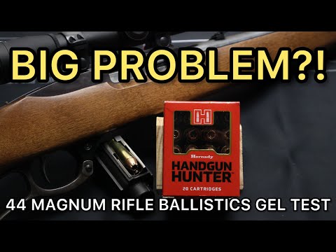 44 Magnum Hornady Handgun Hunter 200gr Monoflex Ballistics Gel Ammo Test