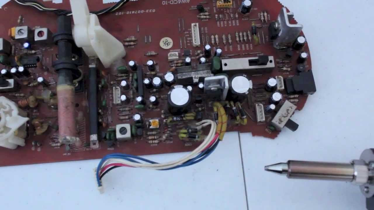 Aiwa Sega Mega-CD CSD-GM1 Unit-01 Mainboard - More Caps