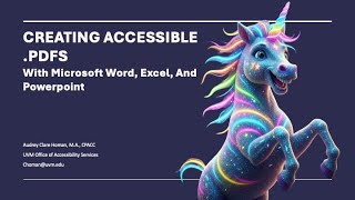 Creating Accessible Documents with Microsoft Word, Excel, and PowerPoint