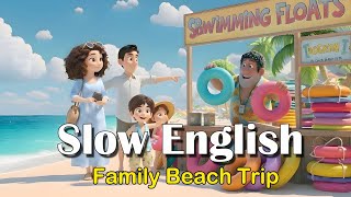 Learn English with a Family Vacation! Hawaii Hotel, Beach & Food - ESL Story for Beginners (A2)