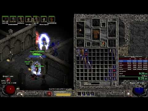 WR Project Diablo 2 (PD2) | Hell baal 8-man speedrun | 1:35:54