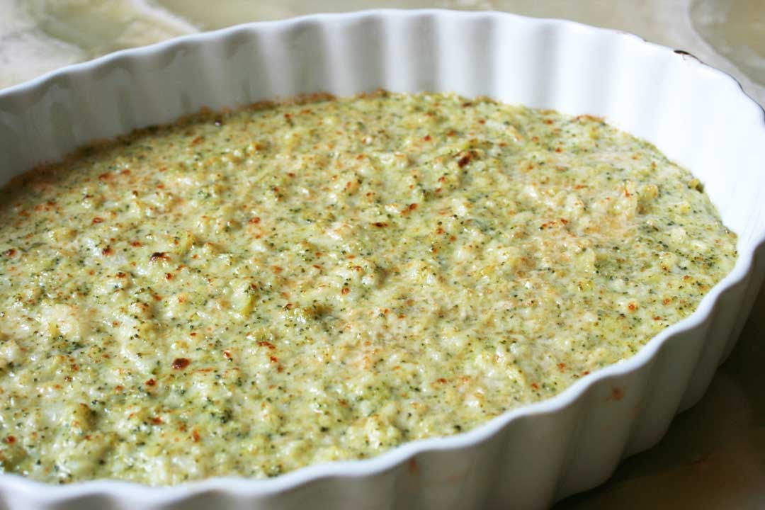 Italian Cauliflower & Broccoli Gratin
