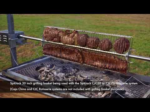 The SpitJack Rotisserie Grilling Basket