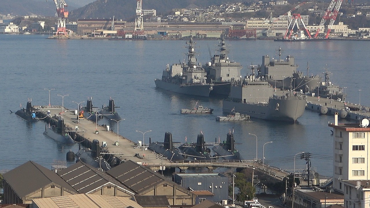 2026海上自衛隊呉基地空母KAGA「3月21日（土）春近し💮今週の⚓呉基地では？自衛隊輸送群にほんばれ阪神基地へ別れの出港‼」①