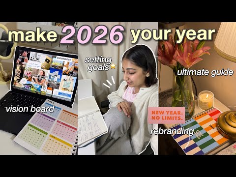 2026 RESET⭐️: best way to set goals, vision board, decluttering, resolutions🔒
