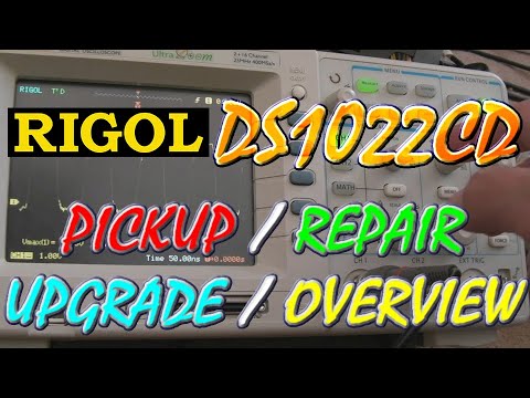 Rigol DS1022CD Oscilloscope Pickup / Repair / Upgrade / Overview (How do you use an oscilloscope?)