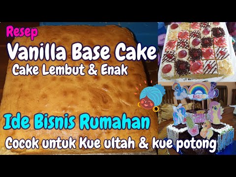 VANILA CAKE KUE DASAR UNTUK TART & CAKE POTONG YANG LEMBUT DAN ENAK|KHALISA AMEERA