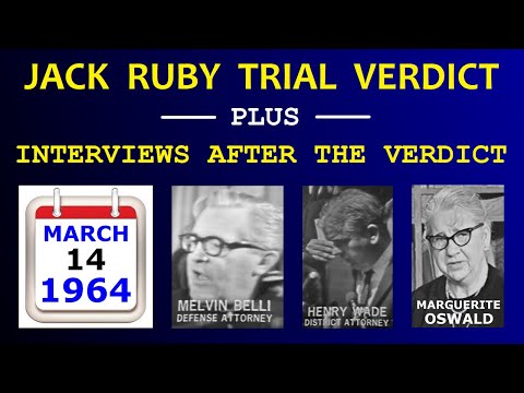 JACK RUBY TRIAL VERDICT + INTERVIEWS (WFAA-TV COVERAGE) (MARCH 14, 1964)