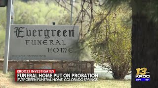 Colorado Springs funeral home on probation, allegedly stored bodies without proper refrigeration