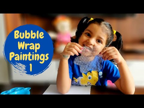 Bubble Wrap Painting | Bubble Wrap Art and Craft | Part 1