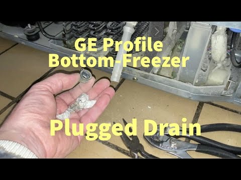 GE Profile Bottom-Freezer Plugged Drain @Nice2Know