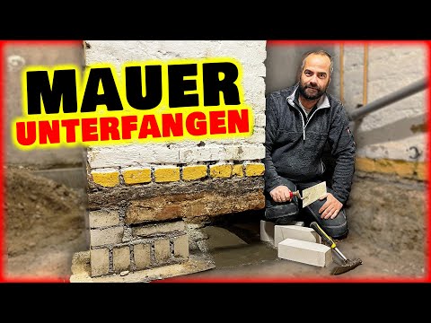 Unterfangung Mauerwerk & Vorsatzschalen betonieren! | Home Build Solution