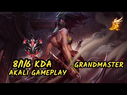 TOP Knight (AKALI) vs CASSIOPEIA - 8/1/6 KDA MID GAMEPLAY - KR Ranked GRANDMASTER