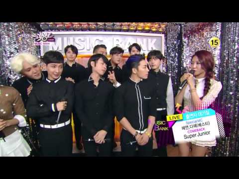 140829 Super Junior Backstage Interview  @MusicBank