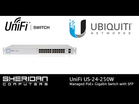 Ubiquiti UniFi US-24-250W PoE+ Managed Gigabit Switch