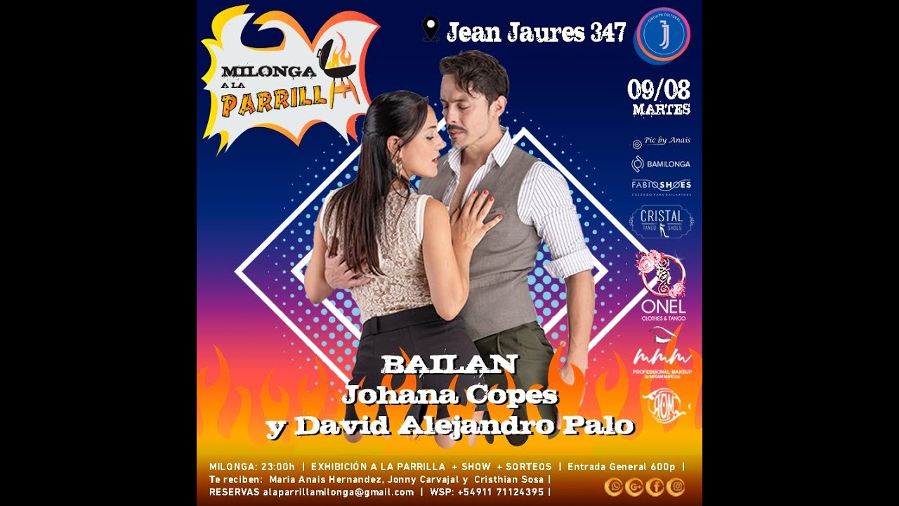Johana Copes y David Palo "Mariposita" -Milonga A La Parrila - BA
