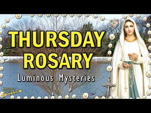 Holy Rosary LUMINOUS Mysteries |THURSDAY Rosary Prayer for Peace Family Devotion WINTER Red Branches