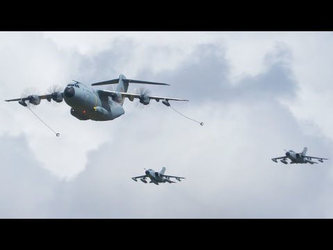 German Air Force mid-air refuelling demo RIAT ’23