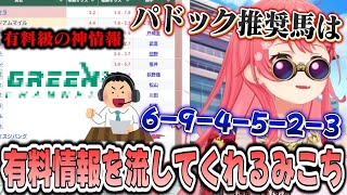 競馬配信で有料情報を全て読み上げてくれるみこち【さくらみこ/競馬/Vtuber】