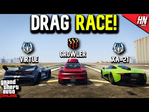 Ocelot Virtue v Pfister Growler v Ocelot XA-21 DRAG RACE! | GTA Online
