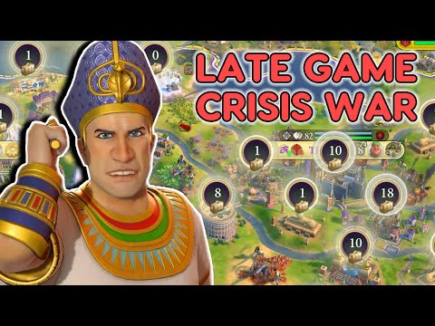 A late game Crisis war was the last thing that I needed - Civ 6 Egypt Ramses Leader Pass