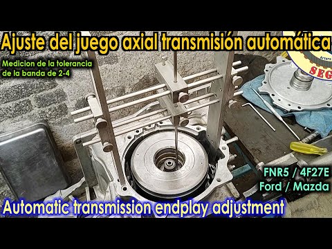 Endplay adjustments, band 2-4 automatic transmission FNR5, FS5A-EL, 4F27E, FS4A-EL Mazda and Ford