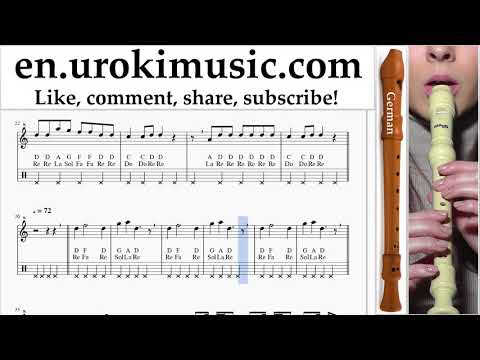 Recorder lessons (G.) Nicky Jam ft. Will Smith - Live It Up Sheet Music Tutorial um-ih352