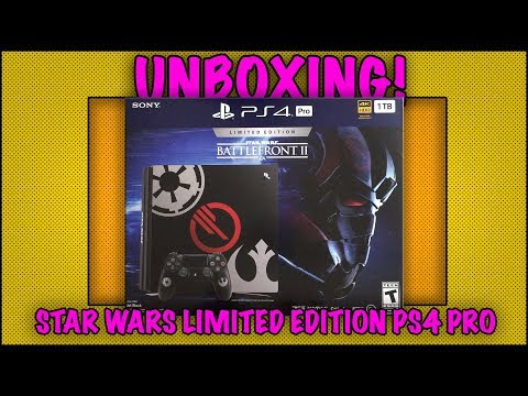 UNBOXING! Playstation 4 Pro Star Wars Battlefront 2 Limited Edition - PS4 Pro