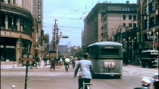 1935 Tokyo in 60fps (Enhanced Quality) / Japan in the 1930s
