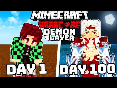 Jason Mason - I Survived 100 DAYS in DEMON SLAYER Minecraft against MUZAN...