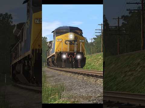 Trainz22: CSX D8 #7876 Leads A local Train!